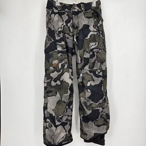 Quiksilver Dry Flight Pants Mens XS Green Camo 10K Snowboard Ski Slopes Outdoors
